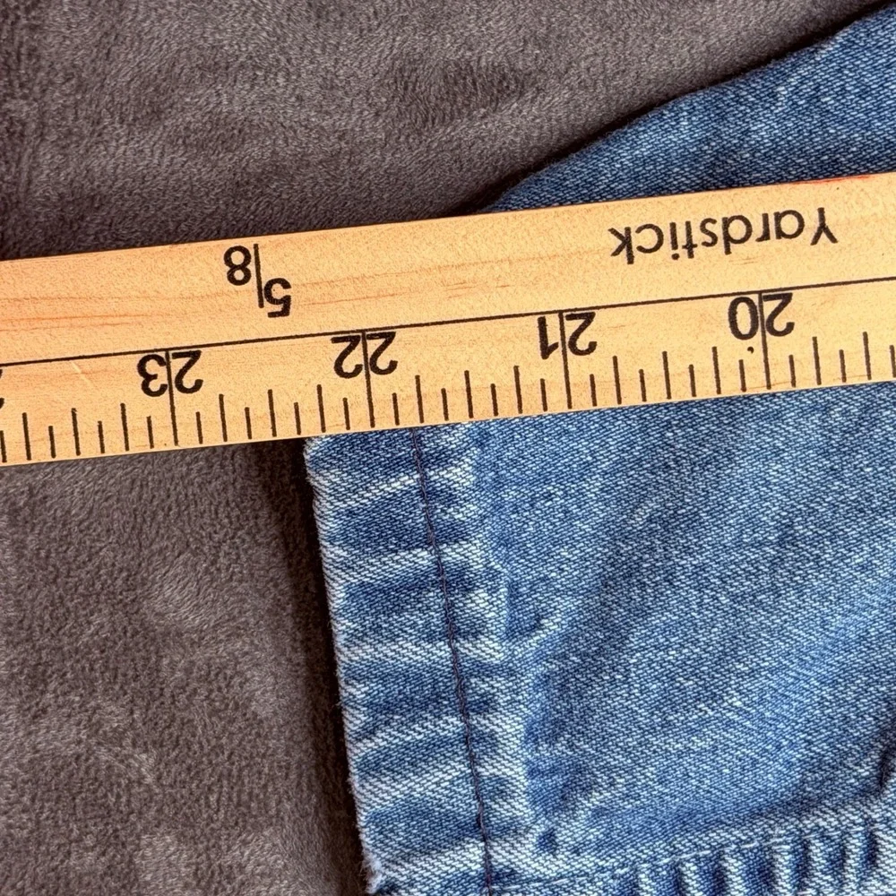Vintage OshKosh B'Gosh Overalls Unisex Toddler 18M Blue Denim Romper Vestbak USA